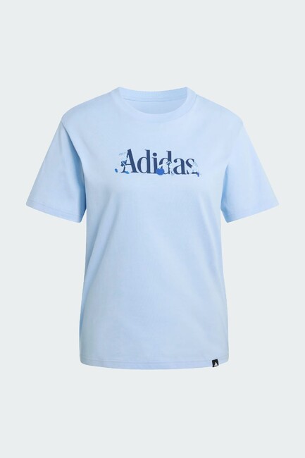 Kadın Soft Sports Graphic Tişört JZ7895 Mavi - Thumbnail