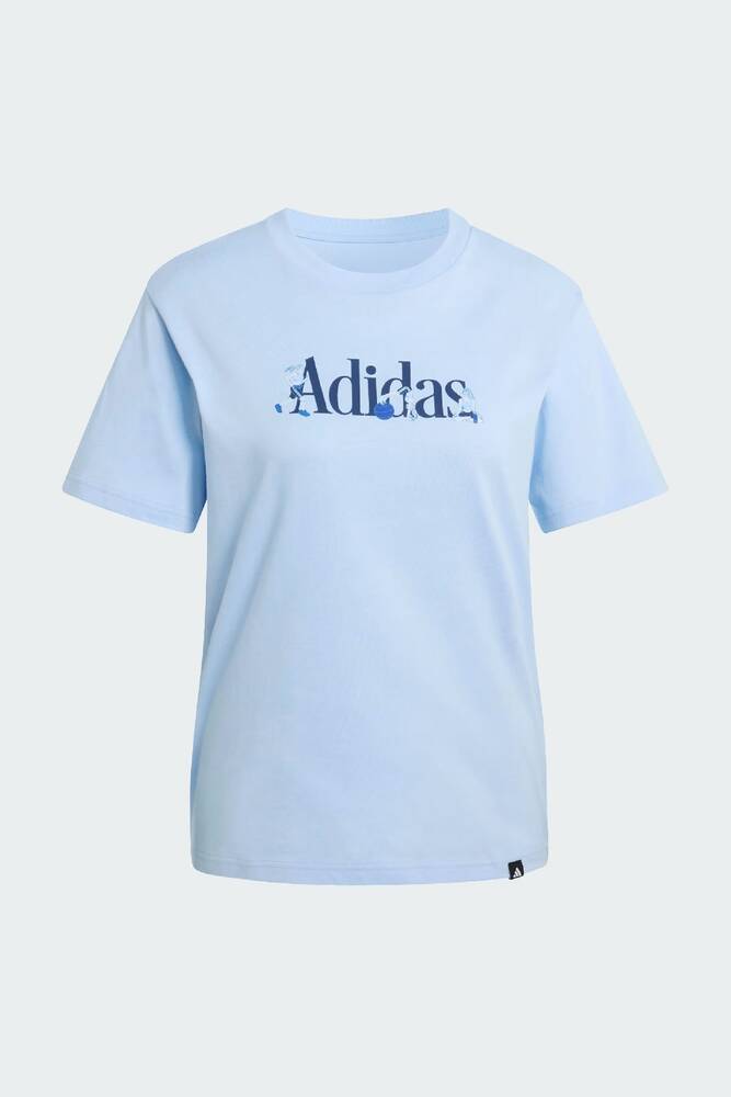 Kadın Soft Sports Graphic Tişört JZ7895 Mavi 