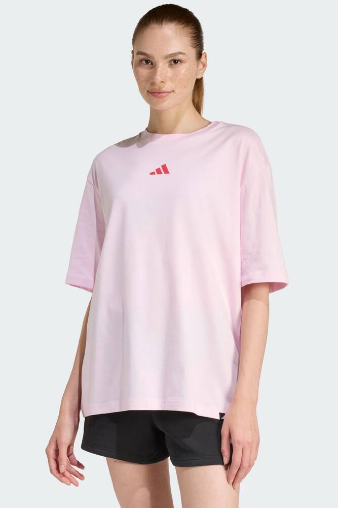 Kadın Soft Sports Graphic Tişört JZ7906 Pembe 