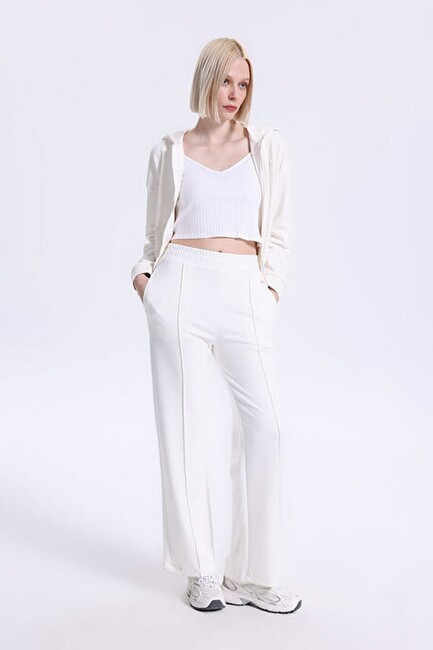 Kadın Soft Touch Regular Eşofman Alt S2610035-3855 Beyaz (2)