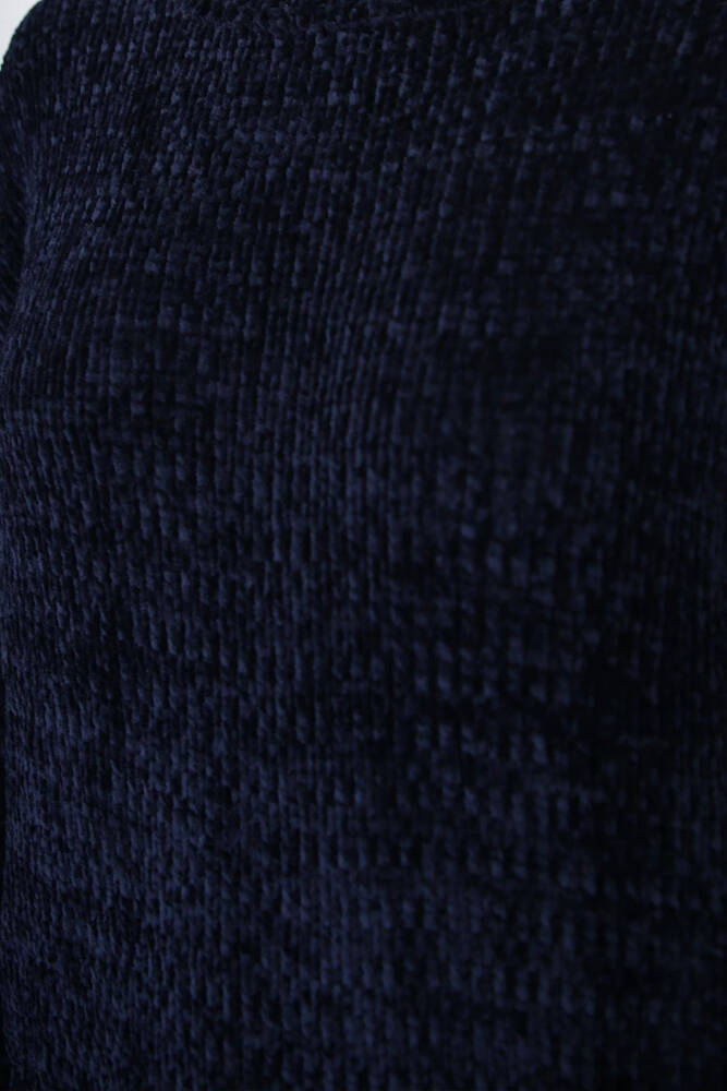 Kadın Şönil Kazak 25K0160K1 Mavi 