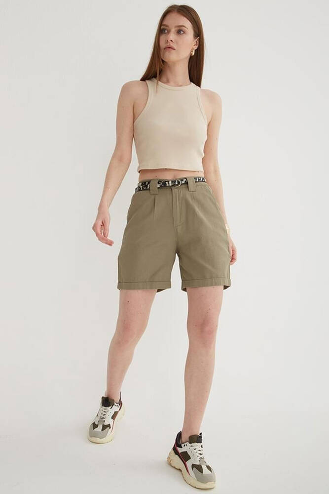 Kadın Şort 25Y0527K1 Haki 