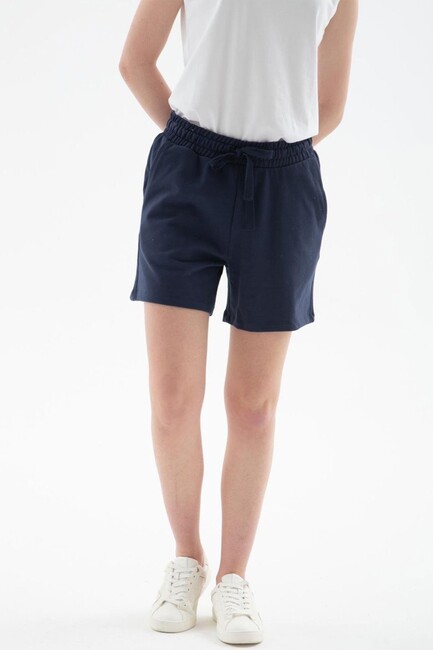 Kadın Şort 25Y0655K1 Lacivert - Thumbnail