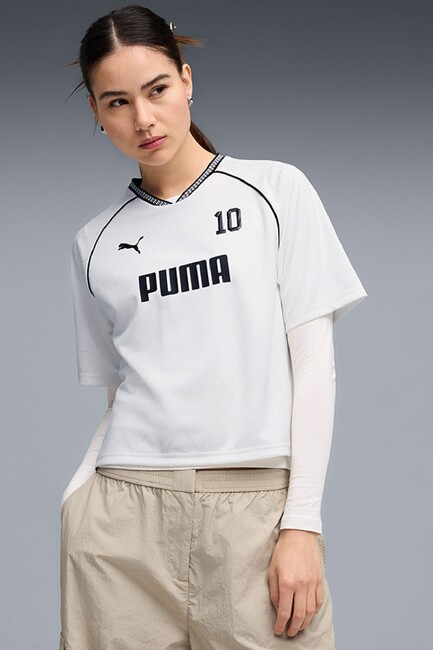 Kadın Sport Relaxed Tişört 691860-02 Beyaz (1)