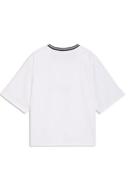 Kadın Sport Relaxed Tişört 691860-02 Beyaz - Thumbnail