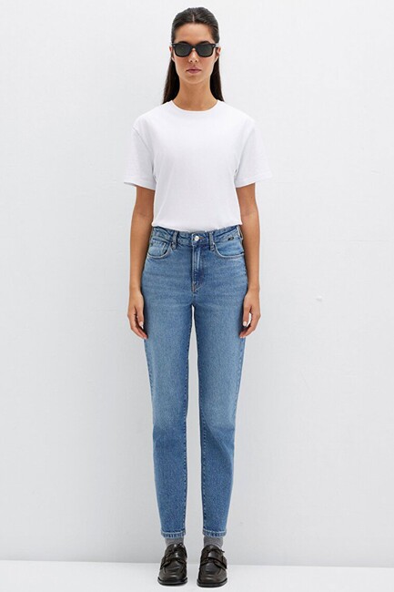 Kadın Star Classic Jean Pantolon 101077-90533 Mavi - Thumbnail