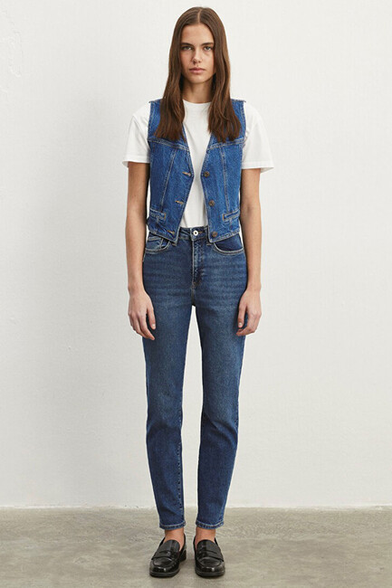 Kadın Star Gold Shape Jean Pantolon 101077-85261 Mavi (3)