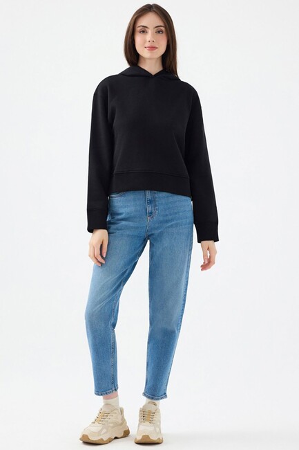 Kadın Sweat LF2033675 Siyah (2)