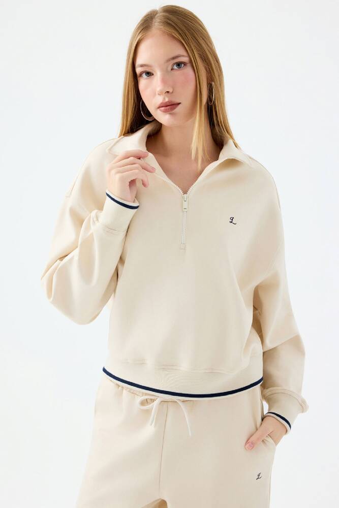 Kadın Sweat LF2038653 Ekru 