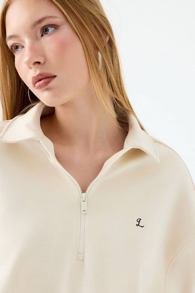 Kadın Sweat LF2038653 Ekru 