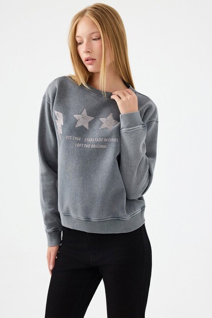 Kadın Sweat LF2040513 Gri (1)