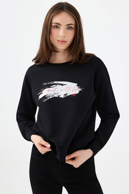 Kadın Sweat LF2040696 Siyah (1)