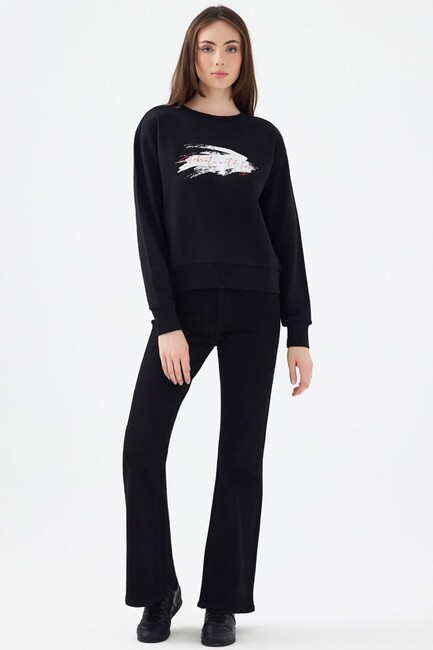 Kadın Sweat LF2040696 Siyah (2)