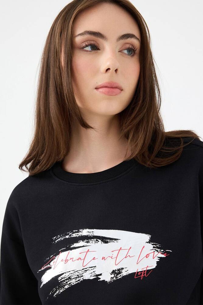 Kadın Sweat LF2040696 Siyah 