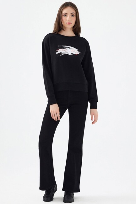 Kadın Sweat LF2040696 Siyah (1)