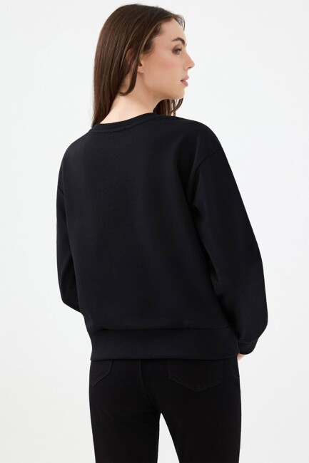 Kadın Sweat LF2040696 Siyah (2)