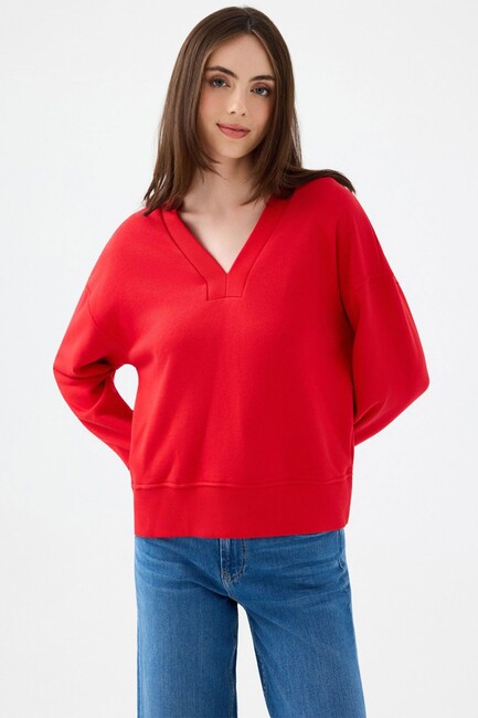 Kadın Sweat LF2040720 Kırmızı (1)