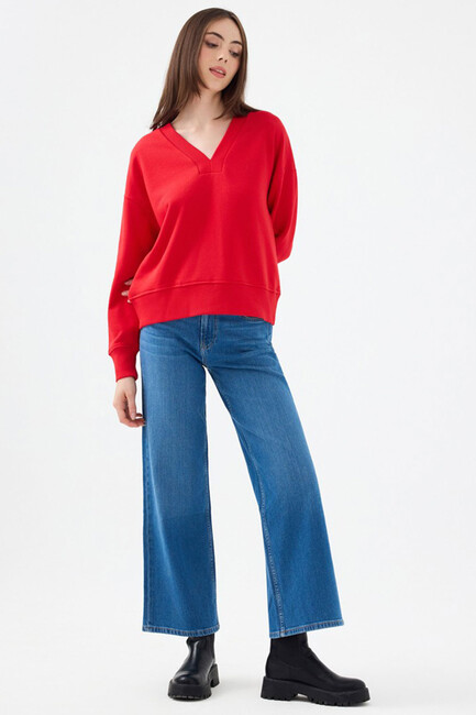 Kadın Sweat LF2040720 Kırmızı (2)