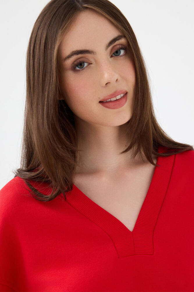 Kadın Sweat LF2040720 Kırmızı 