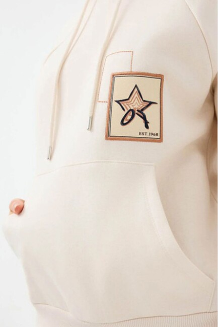 Kadın Sweat LF2040768 Ekru - Thumbnail