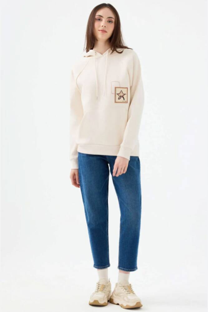 Kadın Sweat LF2040768 Ekru - 2
