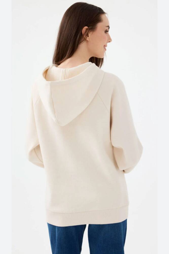Kadın Sweat LF2040768 Ekru - 3