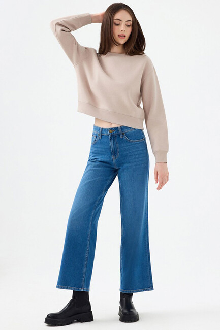 Kadın Sweat LF2041105 Bej (2)