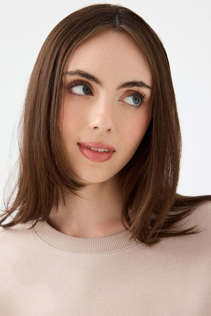 Kadın Sweat LF2041105 Bej - Thumbnail