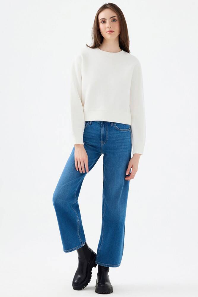 Kadın Sweat LF2041105 Ekru 