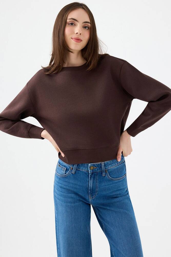 Kadın Sweat LF2041105 Kahve 