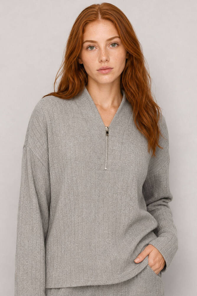 Kadın Sweat LF2044160 Vizon  - 4