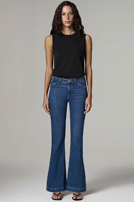 Kadın Sydney Gold Premium Jean Pantolon 10811A1337 Mavi - Thumbnail