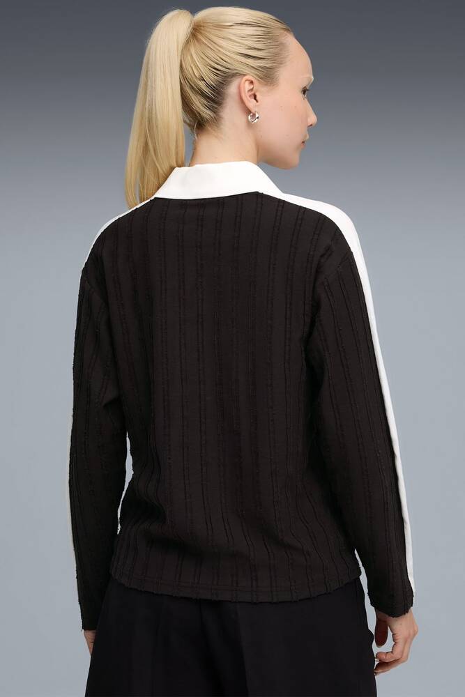 Kadın T7 Relaxed Tişört 632141-01 Siyah 