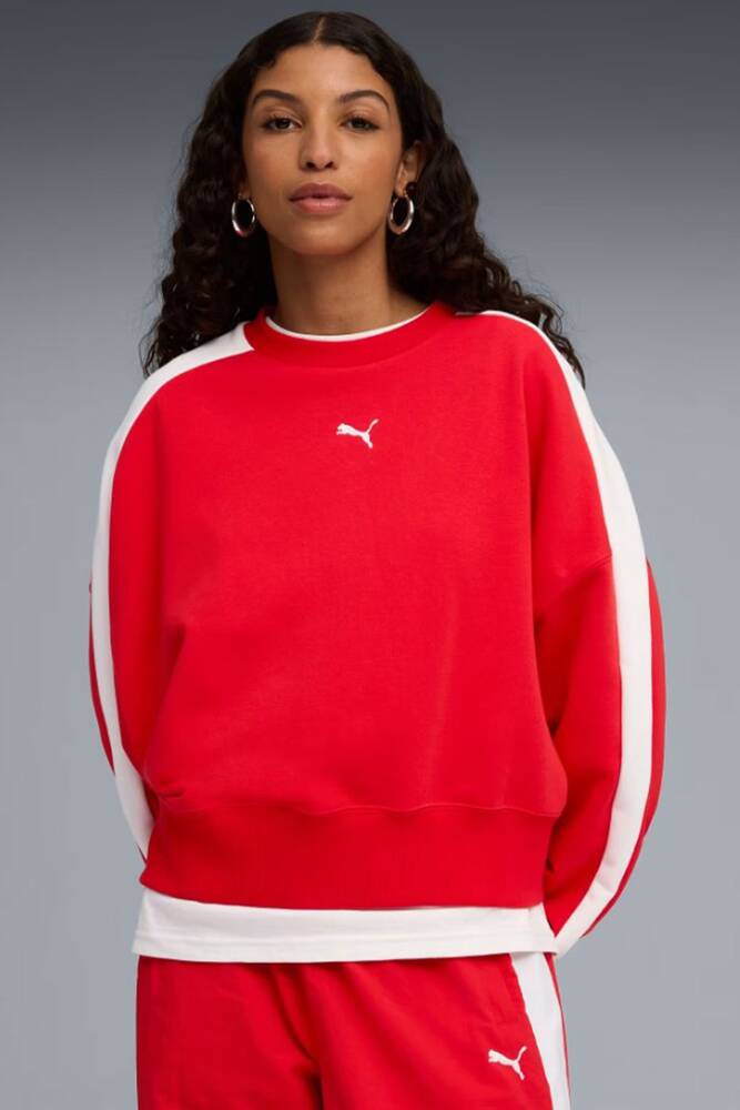 Kadın T7 Sweat 633439-11 Kırmızı 