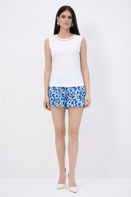 Kadın Taş Detaylı Atlet 26Y0140K1 Beyaz (3)