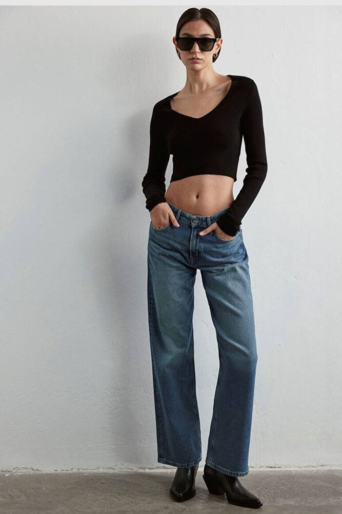 Kadın Taylor Icon Jean Pantolon 1010840-88195 Mavi 