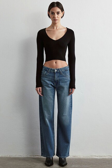 Kadın Taylor Icon Jean Pantolon 1010840-88195 Mavi (3)