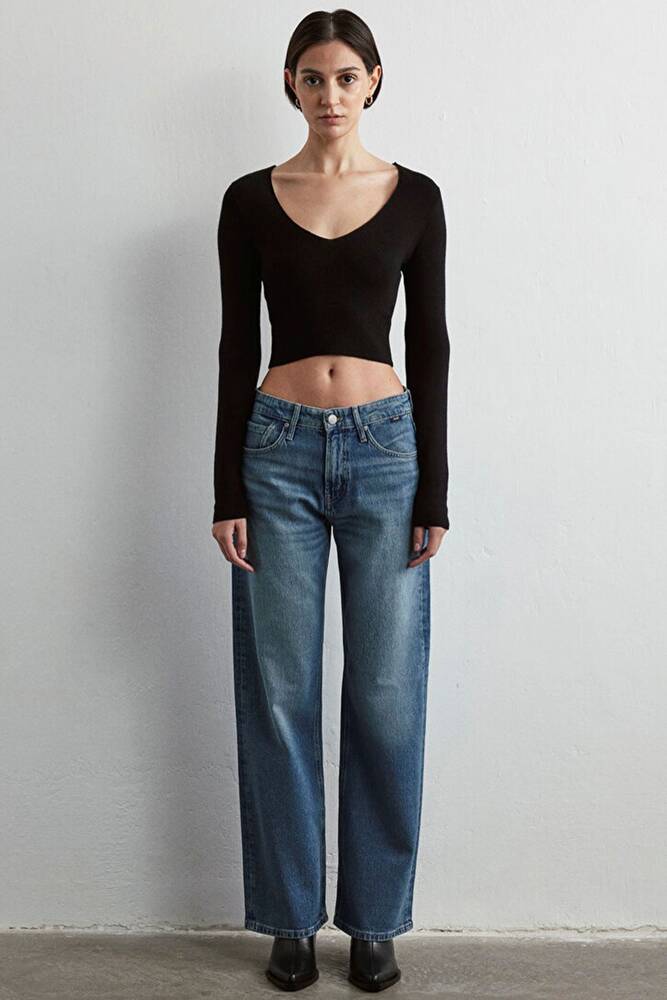 Kadın Taylor Icon Jean Pantolon 1010840-88195 Mavi 