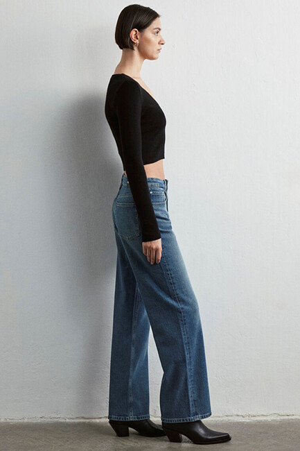 Kadın Taylor Icon Jean Pantolon 1010840-88195 Mavi - Thumbnail