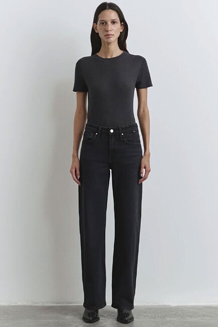 Kadın Taylor Icon Jean Pantolon 1010840-90762 Gri - Thumbnail