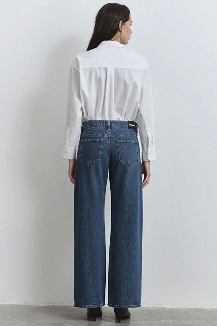 Kadın Taylor Jean Pantolon 1010840-89582 Lacivert - Thumbnail