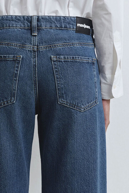 Kadın Taylor Jean Pantolon 1010840-89582 Lacivert - Thumbnail