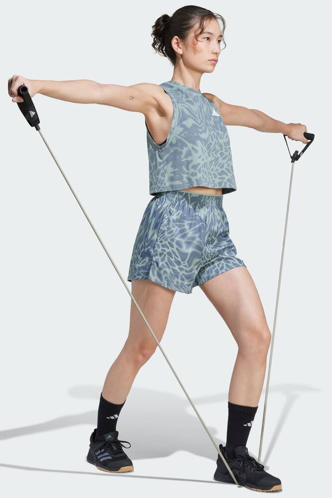 Kadın TE Mın AOP Şort JE8690 Yeşil 