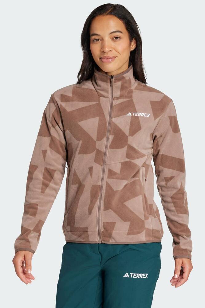 Kadın Terrex Multi Fermuarlı Ceket JN0997 Kahve 