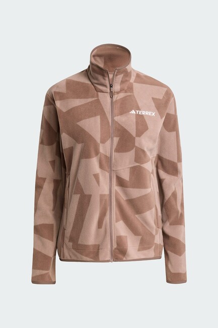 Kadın Terrex Multi Fermuarlı Ceket JN0997 Kahve - Thumbnail
