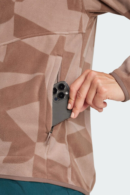 Kadın Terrex Multi Fermuarlı Ceket JN0997 Kahve - Thumbnail