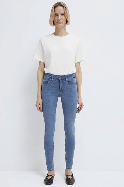 Kadın Tess Gold Luxury Jean Pantolon 100328-89570 Mavi - Thumbnail