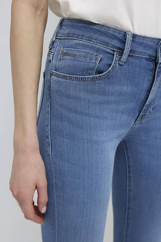 Kadın Tess Gold Luxury Jean Pantolon 100328-89570 Mavi 