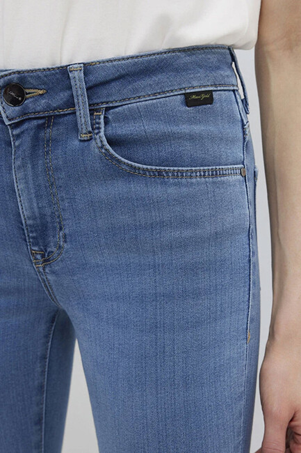 Kadın Tess Gold Luxury Jean Pantolon 100328-89570 Mavi - Thumbnail