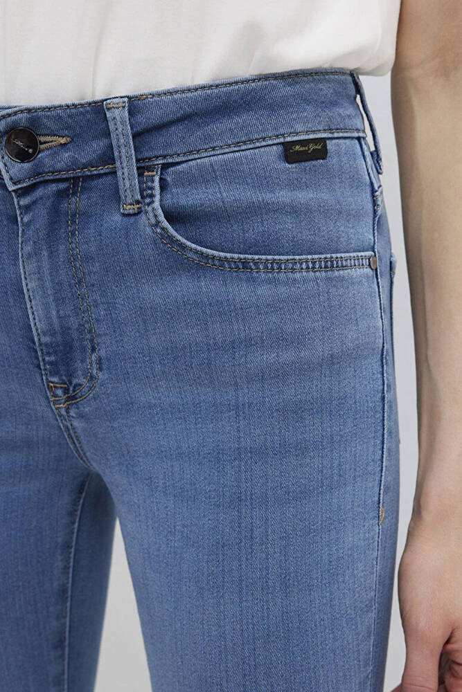 Kadın Tess Gold Luxury Jean Pantolon 100328-89570 Mavi 